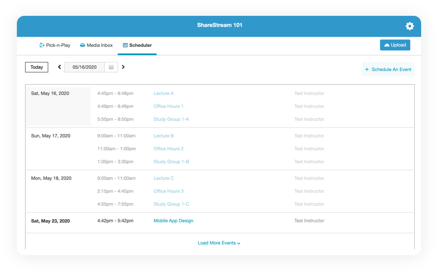 Managing meeting recordings using ShareStream